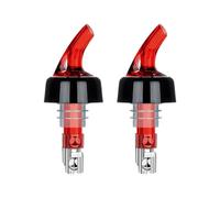 Shntig 45ml Automatic Measured Drink Pour Nozzle 2PCS Metal Bead Liquor Pourer Beverage Dispenser Seal for Exact Serving Kitchen Liquid Manager
