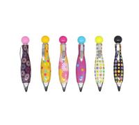 Shntig 6 Pcs Short Fat Pen Ballpoint Writing Small Wide Grip Small Elderly Student Teacher