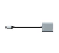 Shntig Aluminum Virtual Reality Glasses Adapter with Double Type C Connectors for Simultaneous Charging and Video Output USB C Hub for Reality