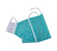 Shntig Bath Time Mesh Helper for Pet Families, Restraint Grooming Bag with Drawstring Opening and Washable Polyester Shower Bag Pet Grooming Pouch Mesh Handling Wash Pouch Drawcord Wash Helper Home