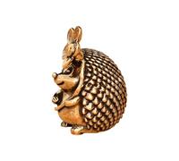 Shntig Brass Hedgehogs Sculpture Miniature Animal Figurine Antique Metal Ornament Lucky Fengshuis Statue Desktop Decors Gift Vintage Brass Hedgehog Figurine