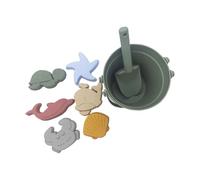 Shntig Brightly Colored Sandbox Play Items 8 Piece Collection Including Mold Shovel and Pail for Outdoor Fun Beach Bucket and Shovel