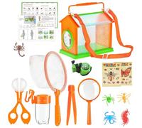 Shntig Children's Outdoor Adventures Set Includes Observation Box Handy Scooper Catcher and Butterfly Net Nature Exploration Set