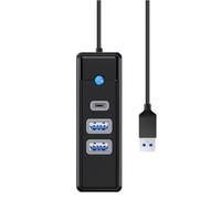 Shntig Compact USB3.0 Hub with USB a & Single USB C for Fast Charging and Sync C Adapter