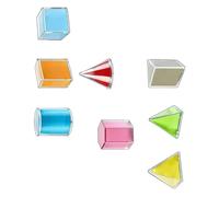 Shntig Engaging Geometric Solids Collection 8 Models Cultivate Spatial Perception and Analytical Skills Early Learning Dolls