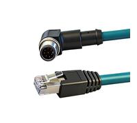 Shntig Industrial 8Pin to RJ45 Networking Coding Cable Industrial Shielding Drag Chain Line Waterproof 8Pin High Flexibility Camera Ethernet Cable