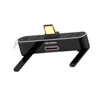 Shntig Invisible Holder Chargers 240W USB C to USB C Fast Charging Upgraded Folding Design Builtin Phone Stand Type Chargers Adapter