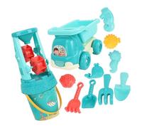 Shntig Kids Sand Play Collection 11PCS Including Vehicle Accessories and Forms for Beach Fun Kids Outdoor Play Set