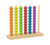 Shntig Kids Wooden Stacking Toy Color Sorting Game Puzzle with Rainbow Color for Hand Eye Coordination and Strategic Thinking Wooden Educational Toy
