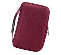 Shntig Lightweight Travel Wallet with Zipper Closure and Spacious Compartments for Cards Storage Wear Resistant Travel Document Holder