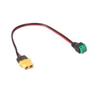 Shntig Male Female Connector to 2 Pin Screw Adapter Texture 28cm Length for Robots Charging Battery Link Cable
