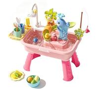 Shntig Multi Functional Toddler Water Play Table for Indoor Outdoor Learning and Games Imaginative Play Water Station