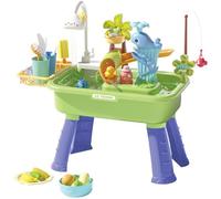 Shntig Multi Functional Toddler Water Play Table for Indoor Outdoor Learning and Games Imaginative Play Water Station