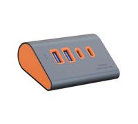 Shntig Multi Port USB Hub 3.2 Extension 10Gbps Transmission Aluminum Body Plug Play for Desktop External Devices USB Hub for Keyboard
