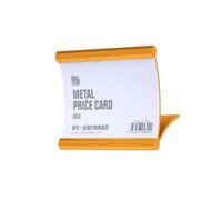 Shntig Multipurpose Aluminum Alloy Desktop Information Stand for Effective Visual Communication Modern Design Name Card Holder Name Card Stand Sign Holder