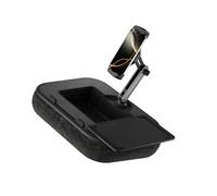 Shntig Multiuse Tablet Phone Stand Having Beverage Holder and Storage Compartment Bendable Arms for Ideal Viewing Comfort Phone Holder