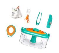 Shntig Nature Explorers Set for Kids Ages 4-12, Includes Observation Box, Butterfly Net Catcher, Outdoor Discovery Science Nature Discovery Tools Ages