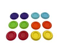Shntig Pack of 12 Flexible ABS Feeder Dishes with Efficient Design for Diet Management Reducing Clutter in Tanks Large Water Dish for Reptiles