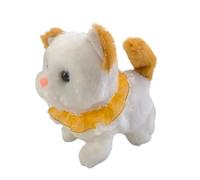 Shntig Realistic Electronic Plush Cats Doll Toy with Sound and Motion Educational Toddler Engagement Parenting Game Electric Plush Cats Toy