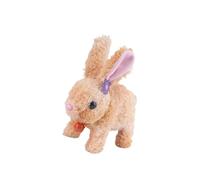 Shntig Realistic Plush Rabbits Toy with Sound and Movement Talking Hopping Ears Nose Moving Educational Plush Toy Talking Moving Soft