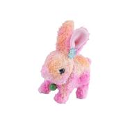 Shntig Realistic Plush Rabbits Toy with Sound and Movement Talking Hopping Ears Nose Moving Educational Plush Toy Talking Moving Soft