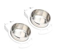 Shntig Strong Rustproof Parrot Dish With Smooth Face For Easy Cleansing Safe Feeding Answer For Small Feathered Like Couple Bird Cage