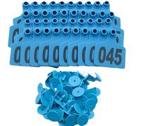 Shntig Sturdy Flexible Ear Markers for Livestock Tracking Pack of 100 Extra Large Pieces for Cattle Sheep and Pigs Permanent Ear Identifiers