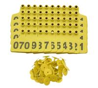 Shntig Sturdy Flexible Ear Markers for Livestock Tracking Pack of 100 Extra Large Pieces for Cattle Sheep and Pigs Permanent Ear Identifiers
