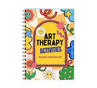 Shntig Therapeutic Activity Workbook Mental Health Activity Notebook Writing Journal Twin Wire Binding Wellness Workbook Portable Art Therapeutic Journal for Health