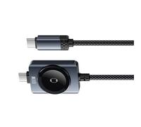 Shntig Type C to Type C Cable Watch Charging Pad 100W PD Watch Power Cord for Work Desk Travel Use Mobile Laptop Charging Dock