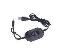 Shntig USB Powered Dimmer Wire 5.5 X 2.1 Mm Output Plug, Rotary Control Cable for Compatible 5V Desk Fan Speed Control and Single Color LED Brightness