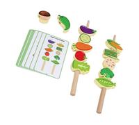 Shntig Wooden Bead Threading Toy Educational Stringing Beads Game for Kids Fine Motor Skills Development and Early Learning Early Childhood Development Toy