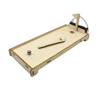 Shntig Wooden Putting Experiment Toy Rolling Ball Physic Activity Board for Learner Hand on Motion Study Game for Classroom Family Mechanics Model Lab Demo Wood Motion Study Tabletop Putting Learning