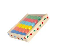 Shntig Wooden Shape Stringing Bead Threading Toy for Kids Color Cognition Early Learning and Fine Motor Skill Development Kids Shape Learning Toy