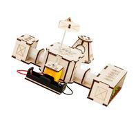 Shntig Wooden Space Station Building Kits Project Toy for Kids Science Experiment Educational Hands on Activity Toy Activity for Kids