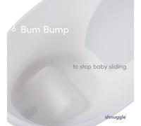 Shnuggle Baby Bath Tub Featuring Ergonomic Bum Bump Support Soft Foam