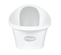 Shnuggle Baby Bath with Plug White with Grey backrest