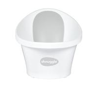 Shnuggle Baby Bath with Plug White with Grey backrest