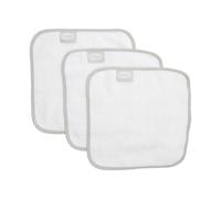 Shnuggle Baby Wash Cloths White | 3 Pack of Super Premium Soft Cloths | 26 x 26cm | Made from Natural Bamboo Cotton | Perfect for Sensitive Skin