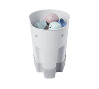 Shnuggle Ellie Bath Toy Storage Scoop | Baby & Toddler Bath Toy Drying Caddy with Drip Tray - Grey