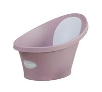 Shnuggle Newborn Baby Bath | Built in Support Bump and Soft Backrest | Suitable from Newborn | Bath Seat Support Includes Plug | Blossom