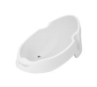 Shnuggle | Newborn Baby Bath Support | Ergonomic Soft-Touch Seat | Lightweight Non-Slip Base | Hygienic & Compact | Perfect for Babies up to 6 Months / 9 kg | White & Grey