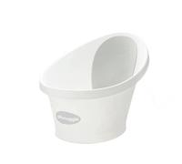 Shnuggle Baby Bath with Plug White with Grey backrest