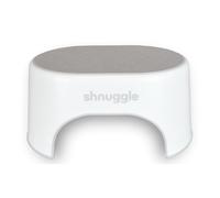Shnuggle Sturdy Step Stool | Helps Toddlers in the Bathroom | Non-Slip Toilet Step in White and Grey for Kids | Multiuse Step for Toddler Potty Train