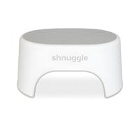 Shnuggle Sturdy Step Stool | Helps Toddlers in the Bathroom | Non-Slip Toilet Step in White and Grey for Kids | Multiuse Step for Toddler Potty Train