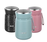 SHO Food Flask Insulated Stainless Steel (Arctic Mist, 530ml)