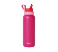 SHO Newt Insulated Stainless Steel Water Bottle (Cherry Charge, 500ml)