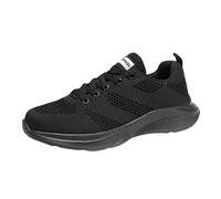 SHOBDW Trainers For Women Elastic Mesh Sneakers With Arch Support Casual Non Slip Sports Shoes Outdoor Wear-Resistant Plus Size Tennis Shoes Work Shoes Trainers