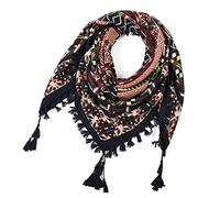 SHOBDW Women Fashion Bohemian Scarf Ethnic Style Tie Tassel Scarf Ladies Vintage Scarf Warm Blanket Scarf Large Tartan Shawl Wraps Spinning Tassel Shawl(C), One Size
