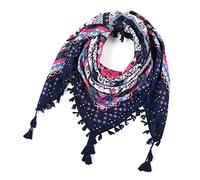 SHOBDW Women Fashion Bohemian Scarf Ethnic Style Tie Tassel Scarf Ladies Vintage Scarf Warm Blanket Scarf Large Tartan Shawl Wraps Spinning Tassel Shawl(H)
